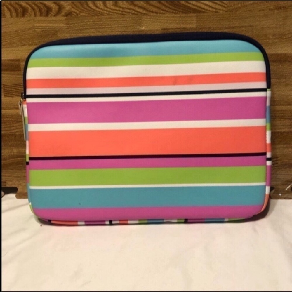Color block padded iPad/laptop bag